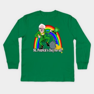 Bernie Sanders 2020 St. Patrick's Day for All Kids Long Sleeve T-Shirt